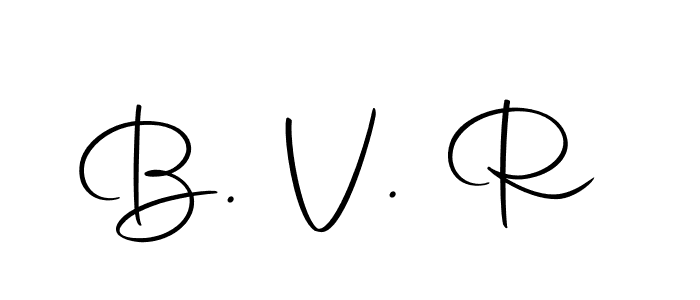 Create a beautiful signature design for name B. V. R. With this signature (Autography-DOLnW) fonts, you can make a handwritten signature for free. B. V. R signature style 10 images and pictures png