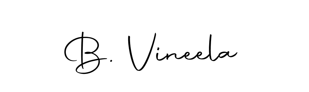 Use a signature maker to create a handwritten signature online. With this signature software, you can design (Autography-DOLnW) your own signature for name B. Vineela. B. Vineela signature style 10 images and pictures png