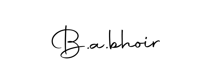 Make a beautiful signature design for name B.a.bhoir. Use this online signature maker to create a handwritten signature for free. B.a.bhoir signature style 10 images and pictures png