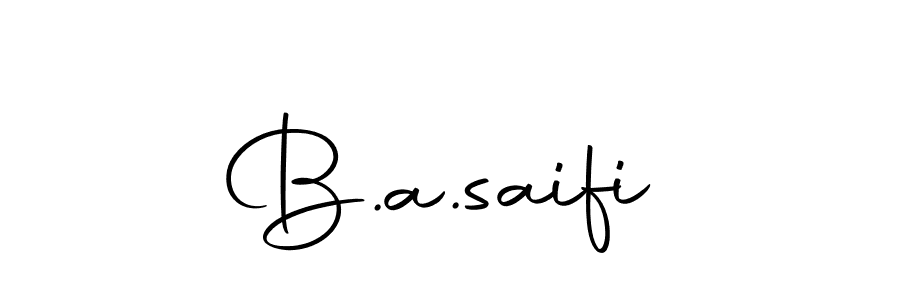 Use a signature maker to create a handwritten signature online. With this signature software, you can design (Autography-DOLnW) your own signature for name B.a.saifi. B.a.saifi signature style 10 images and pictures png