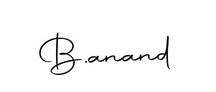 You should practise on your own different ways (Autography-DOLnW) to write your name (B.anand) in signature. don't let someone else do it for you. B.anand signature style 10 images and pictures png