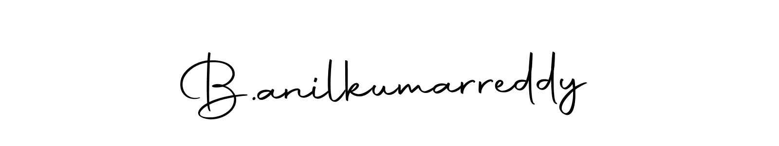 How to make B.anilkumarreddy name signature. Use Autography-DOLnW style for creating short signs online. This is the latest handwritten sign. B.anilkumarreddy signature style 10 images and pictures png