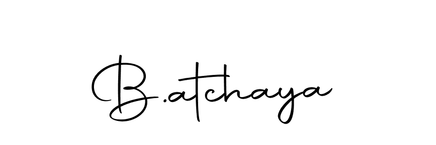 Make a beautiful signature design for name B.atchaya. With this signature (Autography-DOLnW) style, you can create a handwritten signature for free. B.atchaya signature style 10 images and pictures png