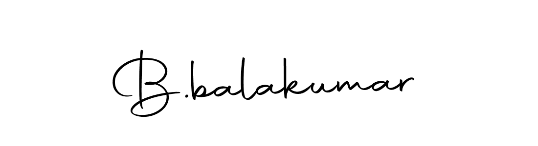 Create a beautiful signature design for name B.balakumar. With this signature (Autography-DOLnW) fonts, you can make a handwritten signature for free. B.balakumar signature style 10 images and pictures png