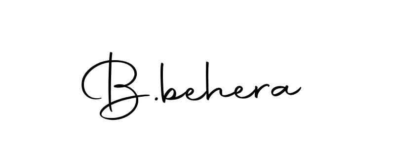 Create a beautiful signature design for name B.behera. With this signature (Autography-DOLnW) fonts, you can make a handwritten signature for free. B.behera signature style 10 images and pictures png