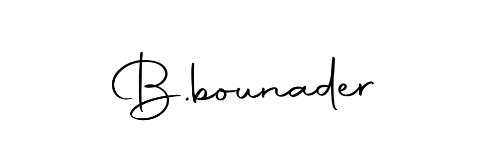 Make a beautiful signature design for name B.bounader. Use this online signature maker to create a handwritten signature for free. B.bounader signature style 10 images and pictures png