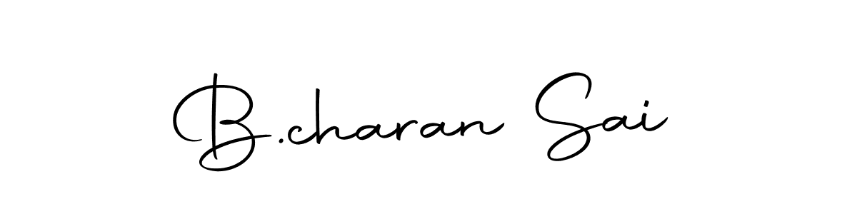 You should practise on your own different ways (Autography-DOLnW) to write your name (B.charan Sai) in signature. don't let someone else do it for you. B.charan Sai signature style 10 images and pictures png