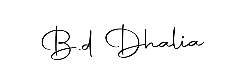 How to make B.d Dhalia name signature. Use Autography-DOLnW style for creating short signs online. This is the latest handwritten sign. B.d Dhalia signature style 10 images and pictures png