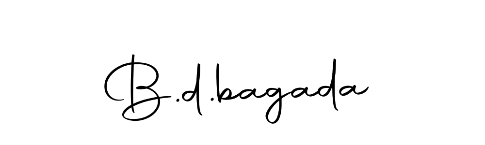 You should practise on your own different ways (Autography-DOLnW) to write your name (B.d.bagada) in signature. don't let someone else do it for you. B.d.bagada signature style 10 images and pictures png