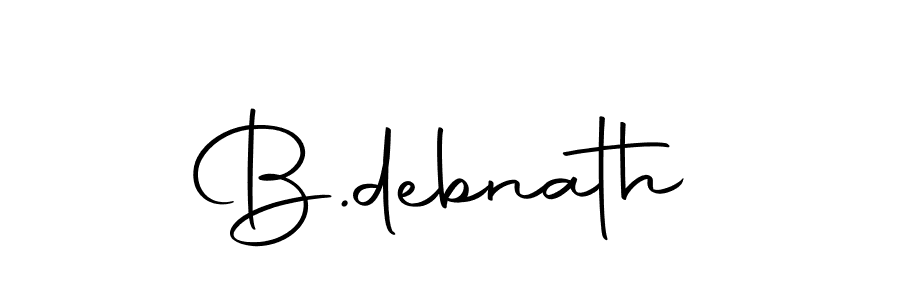 Use a signature maker to create a handwritten signature online. With this signature software, you can design (Autography-DOLnW) your own signature for name B.debnath. B.debnath signature style 10 images and pictures png