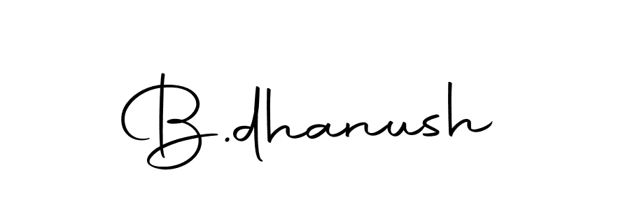 How to make B.dhanush name signature. Use Autography-DOLnW style for creating short signs online. This is the latest handwritten sign. B.dhanush signature style 10 images and pictures png