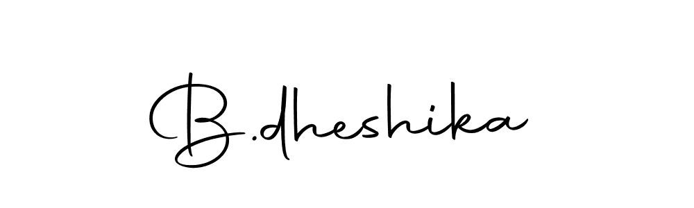 Make a beautiful signature design for name B.dheshika. With this signature (Autography-DOLnW) style, you can create a handwritten signature for free. B.dheshika signature style 10 images and pictures png