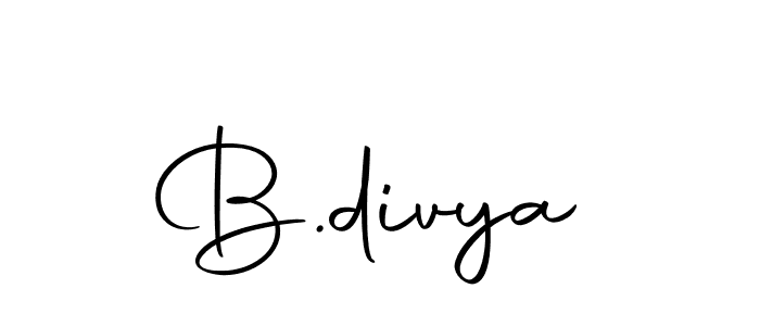 Create a beautiful signature design for name B.divya. With this signature (Autography-DOLnW) fonts, you can make a handwritten signature for free. B.divya signature style 10 images and pictures png