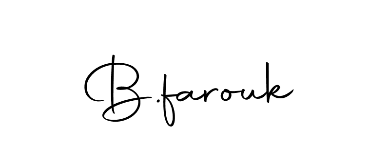 How to make B.farouk signature? Autography-DOLnW is a professional autograph style. Create handwritten signature for B.farouk name. B.farouk signature style 10 images and pictures png