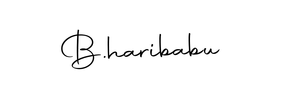 Make a beautiful signature design for name B.haribabu. With this signature (Autography-DOLnW) style, you can create a handwritten signature for free. B.haribabu signature style 10 images and pictures png