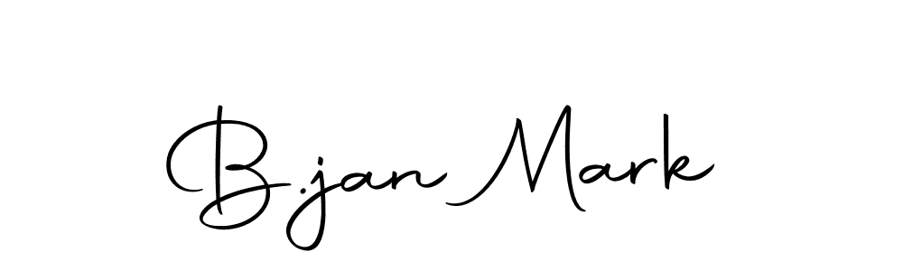 The best way (Autography-DOLnW) to make a short signature is to pick only two or three words in your name. The name B.jan Mark include a total of six letters. For converting this name. B.jan Mark signature style 10 images and pictures png