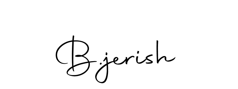 The best way (Autography-DOLnW) to make a short signature is to pick only two or three words in your name. The name B.jerish include a total of six letters. For converting this name. B.jerish signature style 10 images and pictures png