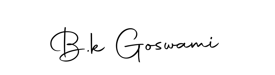 Use a signature maker to create a handwritten signature online. With this signature software, you can design (Autography-DOLnW) your own signature for name B.k Goswami. B.k Goswami signature style 10 images and pictures png