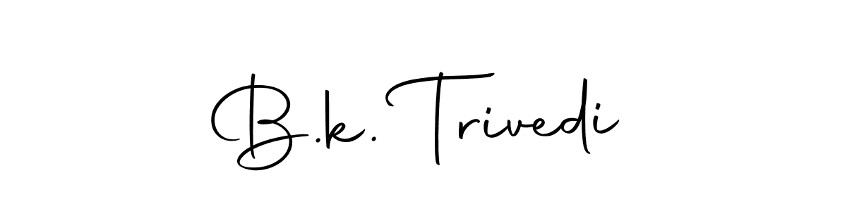 You can use this online signature creator to create a handwritten signature for the name B.k. Trivedi. This is the best online autograph maker. B.k. Trivedi signature style 10 images and pictures png