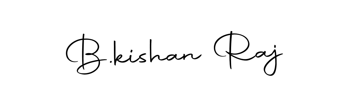 Make a beautiful signature design for name B.kishan Raj. With this signature (Autography-DOLnW) style, you can create a handwritten signature for free. B.kishan Raj signature style 10 images and pictures png