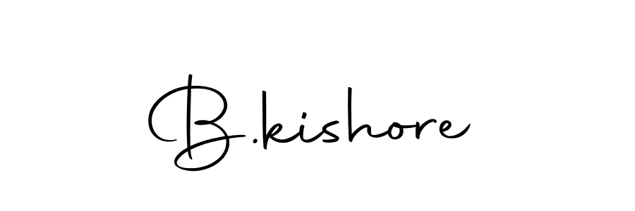 The best way (Autography-DOLnW) to make a short signature is to pick only two or three words in your name. The name B.kishore include a total of six letters. For converting this name. B.kishore signature style 10 images and pictures png