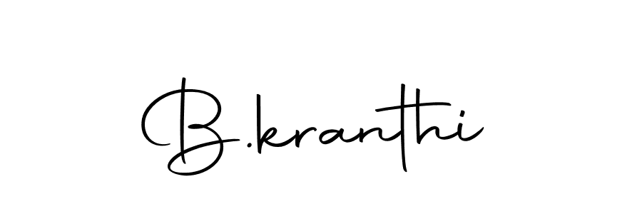 You should practise on your own different ways (Autography-DOLnW) to write your name (B.kranthi) in signature. don't let someone else do it for you. B.kranthi signature style 10 images and pictures png