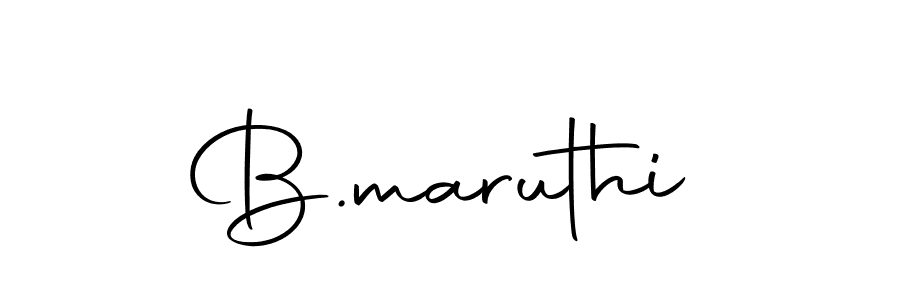 Create a beautiful signature design for name B.maruthi. With this signature (Autography-DOLnW) fonts, you can make a handwritten signature for free. B.maruthi signature style 10 images and pictures png