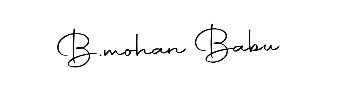 Make a beautiful signature design for name B.mohan Babu. With this signature (Autography-DOLnW) style, you can create a handwritten signature for free. B.mohan Babu signature style 10 images and pictures png