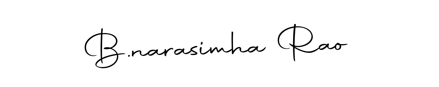 Create a beautiful signature design for name B.narasimha Rao. With this signature (Autography-DOLnW) fonts, you can make a handwritten signature for free. B.narasimha Rao signature style 10 images and pictures png