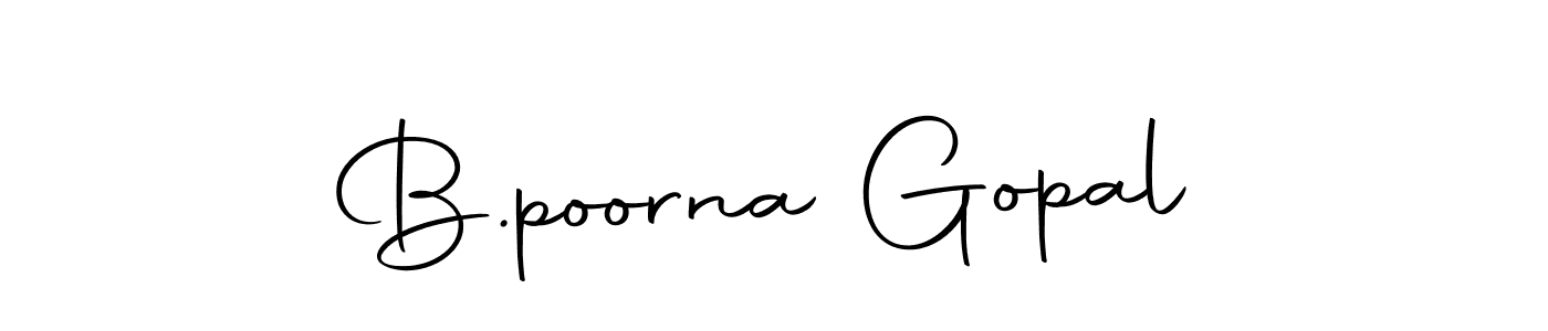 Autography-DOLnW is a professional signature style that is perfect for those who want to add a touch of class to their signature. It is also a great choice for those who want to make their signature more unique. Get B.poorna Gopal name to fancy signature for free. B.poorna Gopal signature style 10 images and pictures png