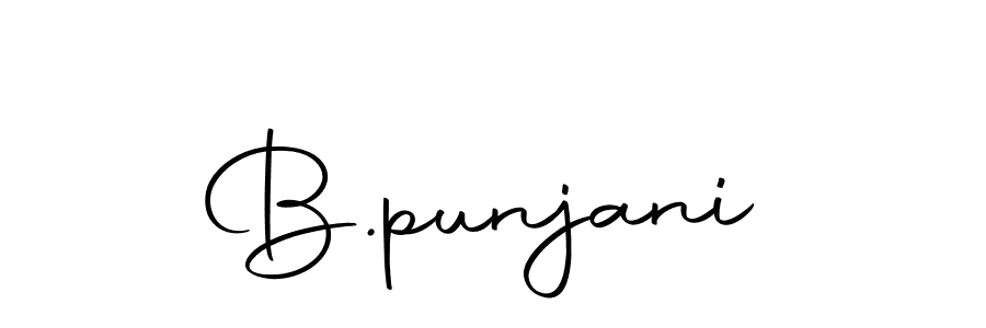 Create a beautiful signature design for name B.punjani. With this signature (Autography-DOLnW) fonts, you can make a handwritten signature for free. B.punjani signature style 10 images and pictures png