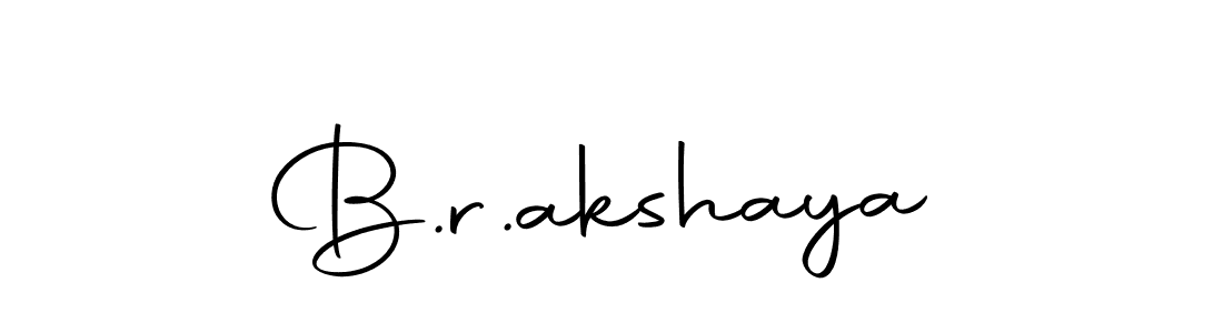 Use a signature maker to create a handwritten signature online. With this signature software, you can design (Autography-DOLnW) your own signature for name B.r.akshaya. B.r.akshaya signature style 10 images and pictures png