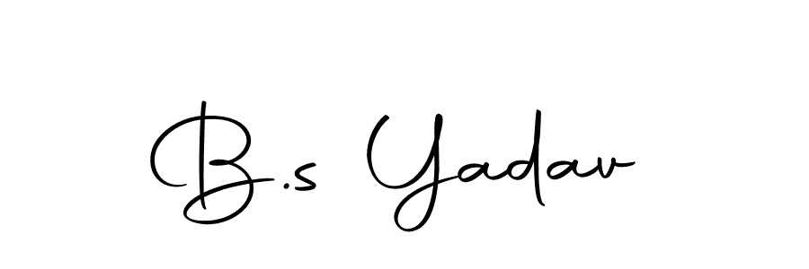 Design your own signature with our free online signature maker. With this signature software, you can create a handwritten (Autography-DOLnW) signature for name B.s Yadav. B.s Yadav signature style 10 images and pictures png