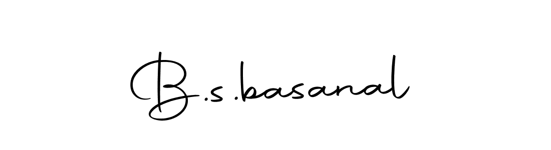 Create a beautiful signature design for name B.s.basanal. With this signature (Autography-DOLnW) fonts, you can make a handwritten signature for free. B.s.basanal signature style 10 images and pictures png