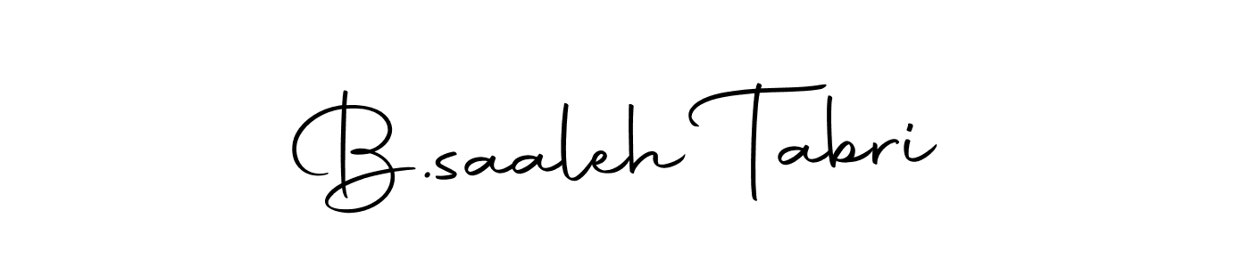 The best way (Autography-DOLnW) to make a short signature is to pick only two or three words in your name. The name B.saaleh Tabri include a total of six letters. For converting this name. B.saaleh Tabri signature style 10 images and pictures png