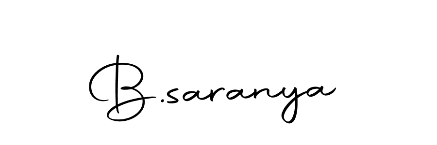 How to make B.saranya signature? Autography-DOLnW is a professional autograph style. Create handwritten signature for B.saranya name. B.saranya signature style 10 images and pictures png