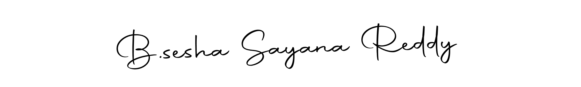 Design your own signature with our free online signature maker. With this signature software, you can create a handwritten (Autography-DOLnW) signature for name B.sesha Sayana Reddy. B.sesha Sayana Reddy signature style 10 images and pictures png