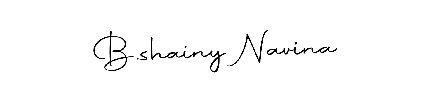 Design your own signature with our free online signature maker. With this signature software, you can create a handwritten (Autography-DOLnW) signature for name B.shainy Navina. B.shainy Navina signature style 10 images and pictures png