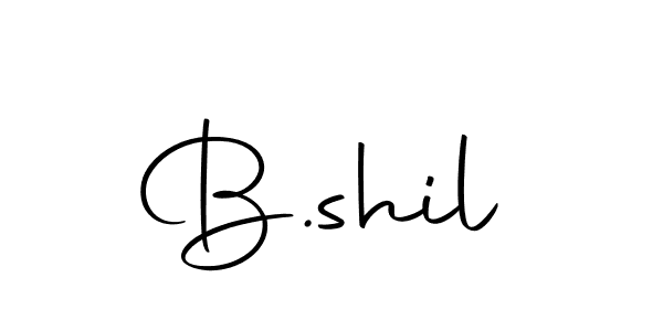 Also we have B.shil name is the best signature style. Create professional handwritten signature collection using Autography-DOLnW autograph style. B.shil signature style 10 images and pictures png