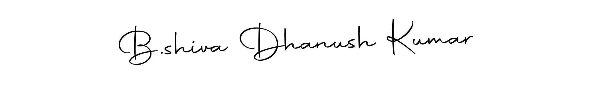You can use this online signature creator to create a handwritten signature for the name B.shiva Dhanush Kumar. This is the best online autograph maker. B.shiva Dhanush Kumar signature style 10 images and pictures png