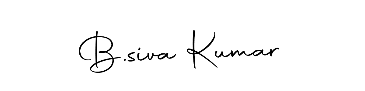 Create a beautiful signature design for name B.siva Kumar. With this signature (Autography-DOLnW) fonts, you can make a handwritten signature for free. B.siva Kumar signature style 10 images and pictures png