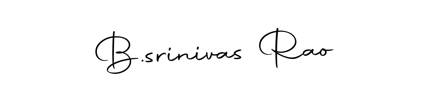 Create a beautiful signature design for name B.srinivas Rao. With this signature (Autography-DOLnW) fonts, you can make a handwritten signature for free. B.srinivas Rao signature style 10 images and pictures png