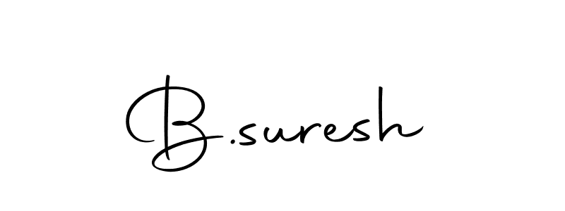 Use a signature maker to create a handwritten signature online. With this signature software, you can design (Autography-DOLnW) your own signature for name B.suresh. B.suresh signature style 10 images and pictures png