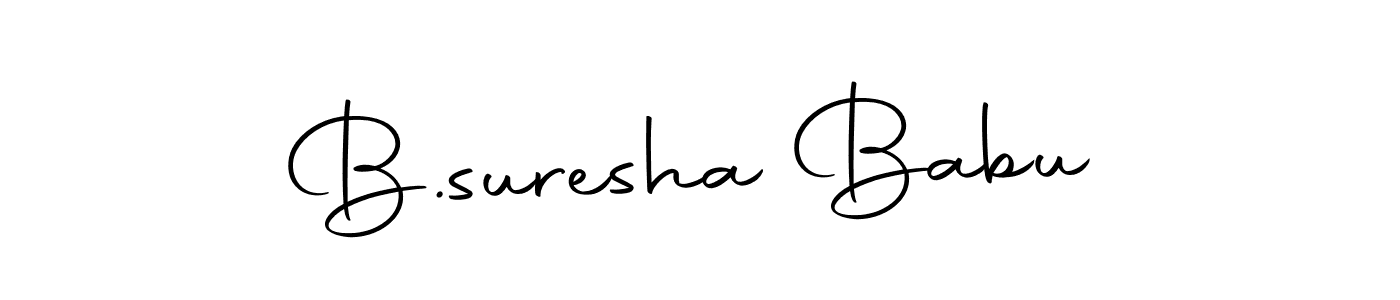 if you are searching for the best signature style for your name B.suresha Babu. so please give up your signature search. here we have designed multiple signature styles  using Autography-DOLnW. B.suresha Babu signature style 10 images and pictures png