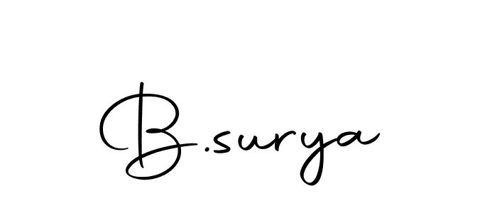 Make a beautiful signature design for name B.surya. With this signature (Autography-DOLnW) style, you can create a handwritten signature for free. B.surya signature style 10 images and pictures png