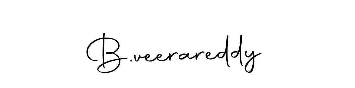 Create a beautiful signature design for name B.veerareddy. With this signature (Autography-DOLnW) fonts, you can make a handwritten signature for free. B.veerareddy signature style 10 images and pictures png