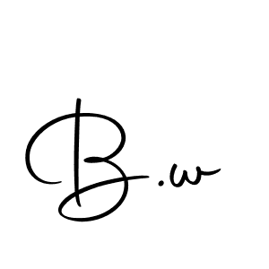 You should practise on your own different ways (Autography-DOLnW) to write your name (B.w) in signature. don't let someone else do it for you. B.w signature style 10 images and pictures png