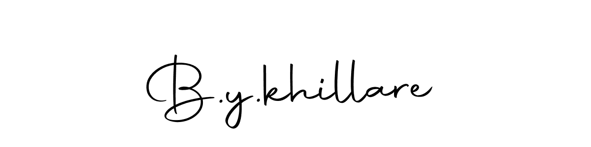 The best way (Autography-DOLnW) to make a short signature is to pick only two or three words in your name. The name B.y.khillare include a total of six letters. For converting this name. B.y.khillare signature style 10 images and pictures png