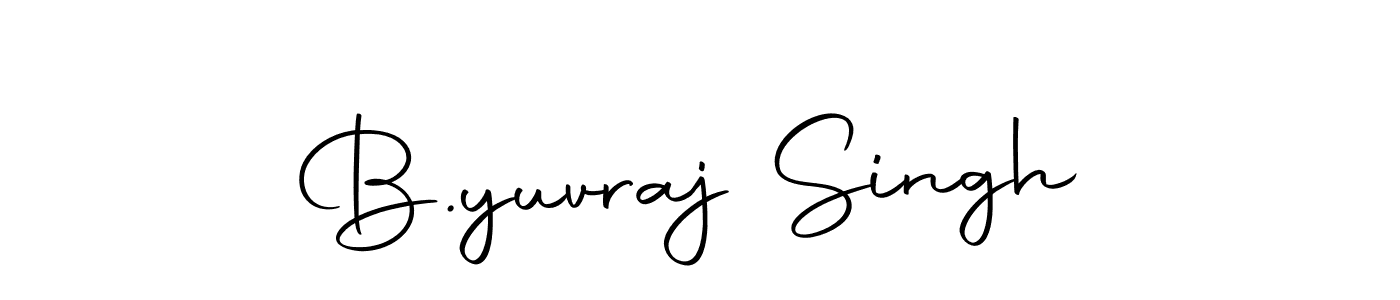 Make a beautiful signature design for name B.yuvraj Singh. With this signature (Autography-DOLnW) style, you can create a handwritten signature for free. B.yuvraj Singh signature style 10 images and pictures png