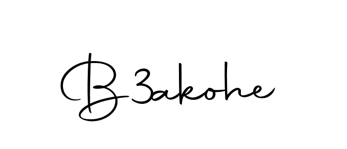 Make a beautiful signature design for name B3akohe. With this signature (Autography-DOLnW) style, you can create a handwritten signature for free. B3akohe signature style 10 images and pictures png